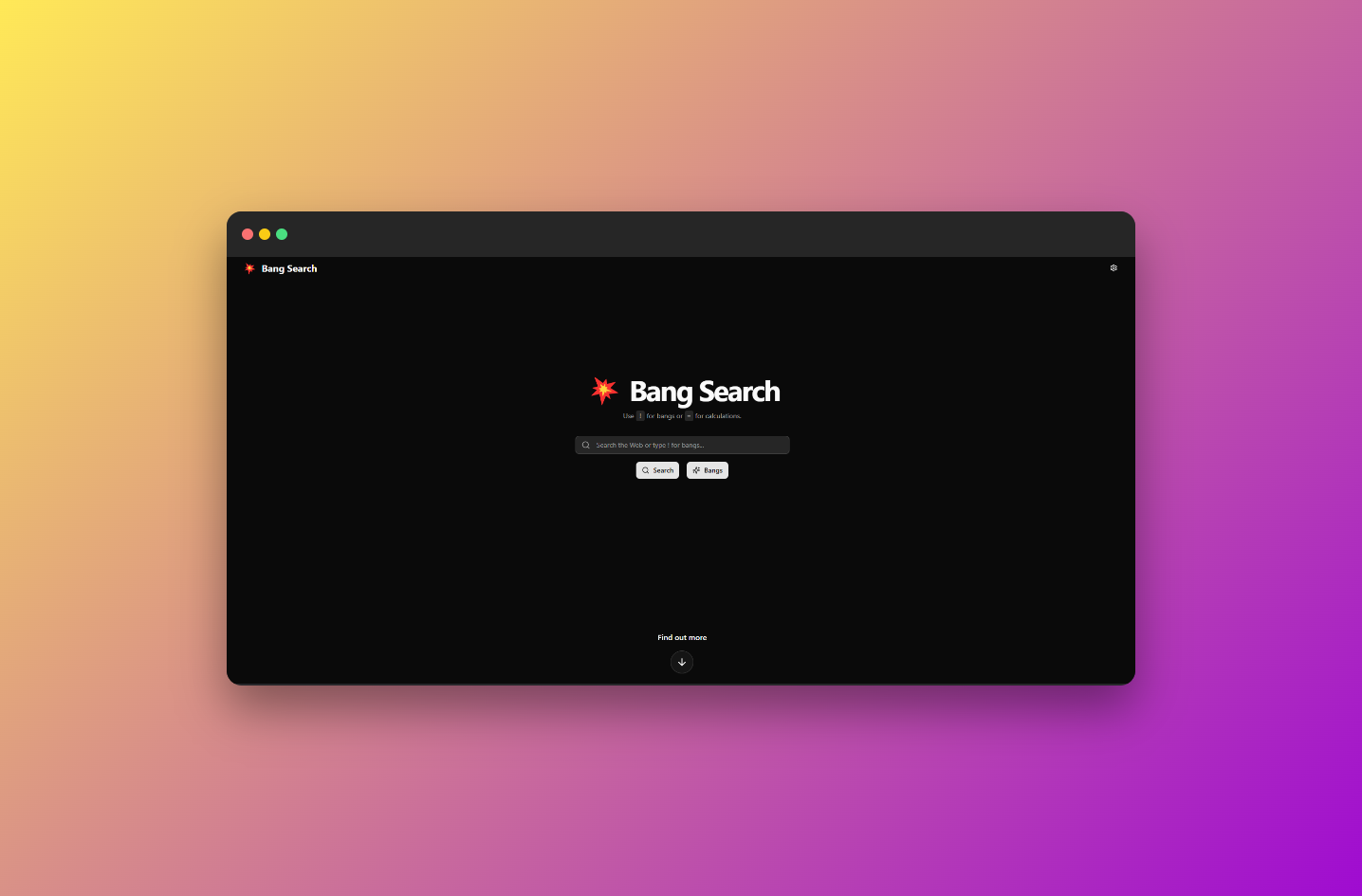 Bang Search
